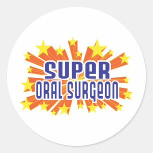 Super Oral Surgeon Classic Round Sticker