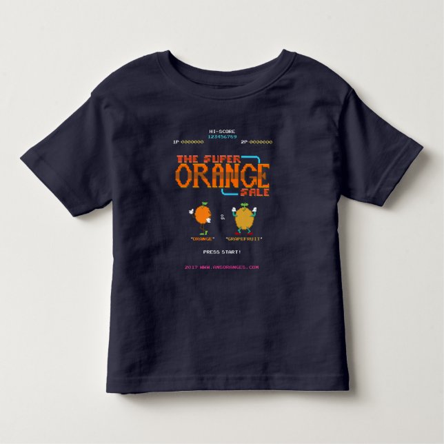 Super Orange Sale Navy Toddler T-Shirt (Front)