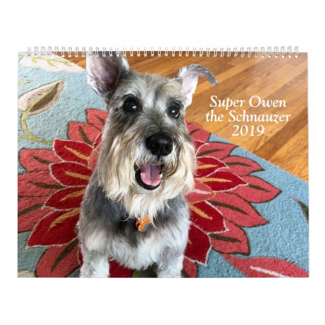 Super Owen the Schnauzer 2019 Calendar (Cover)