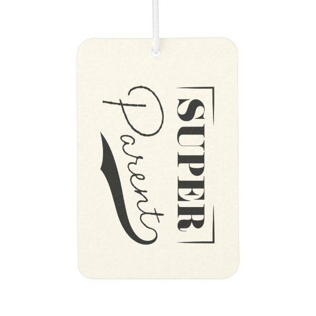 Super Parent Car Air Freshener (Front)