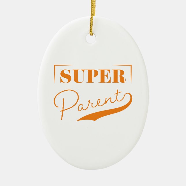 Super Parent Ceramic Tree Decoration (Front)