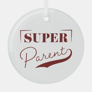 Super Parent Glass Tree Decoration