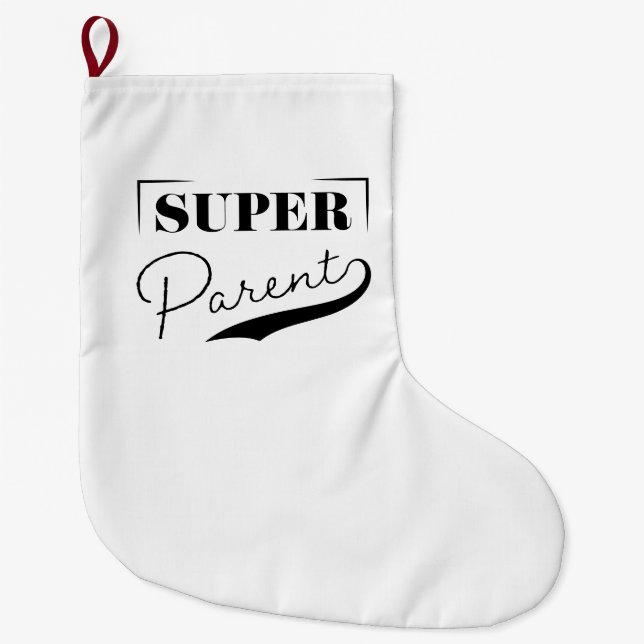 Super Parent Large Christmas Stocking (Front)