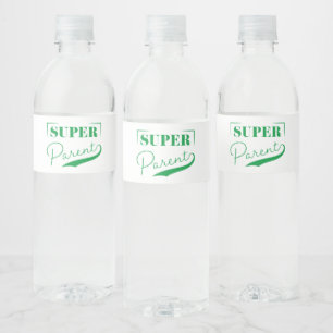 Super Parent Water Bottle Label