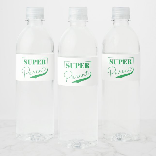 Super Parent Water Bottle Label (Bottles)