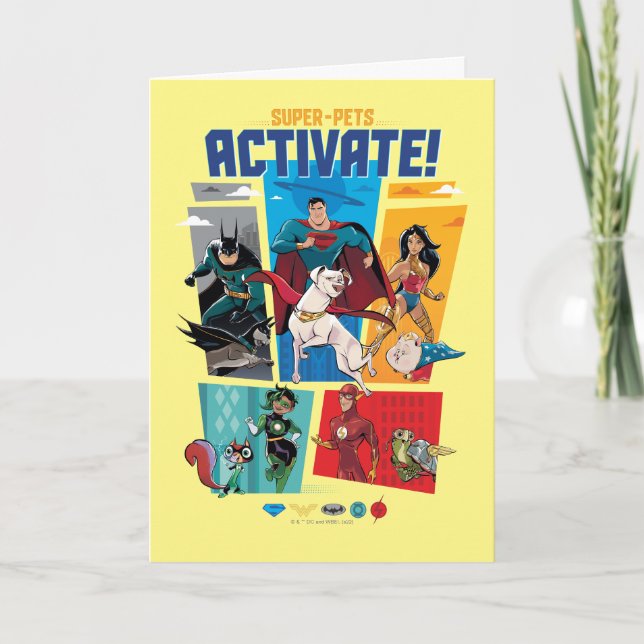 Super-Pets & Justice League - Activate! Card (Front)