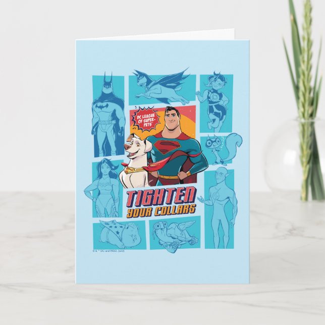 Super-Pets & Justice League - Tighten Your Collars Card (Front)