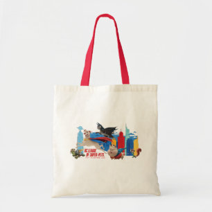 Super-Pets Patrolling Metropolis Tote Bag