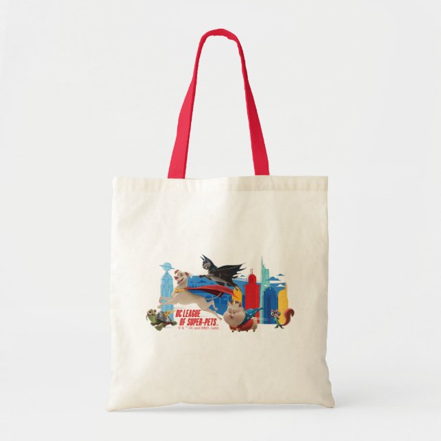 Super-Pets Patrolling Metropolis Tote Bag (Front)
