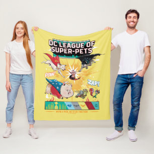 Super-Pets: We're A Pack, We Stick Together! Fleece Blanket