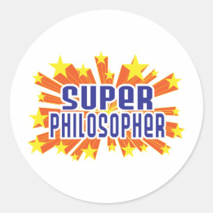 Super Philosopher Classic Round Sticker