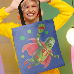 Super Pickleman Funny Dark Blue Tote Bag