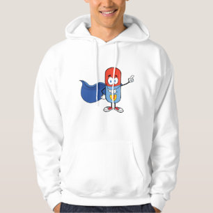 Super Pill Cartoon Hero Character Hoodie