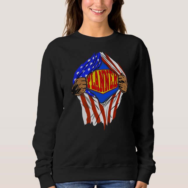 Super Planner Hero Job Sweatshirt (Front)