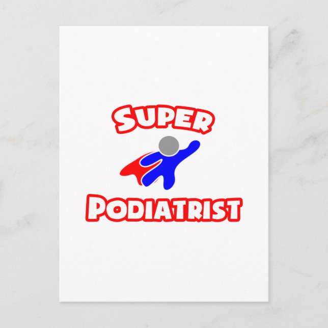 Super Podiatrist Postcard (Front)