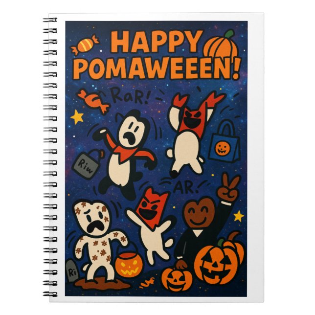 Super Pom Pomaween Notebook (Front)
