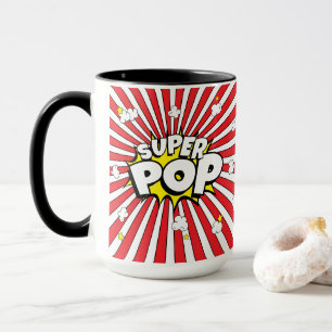 SUPER POP! Comic Book Pop Art Fun Pun Dad Mug