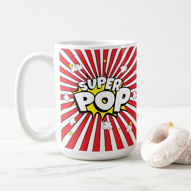 SUPER POP! 'Corny' Dad Humour Coffee Mug (With Donut)