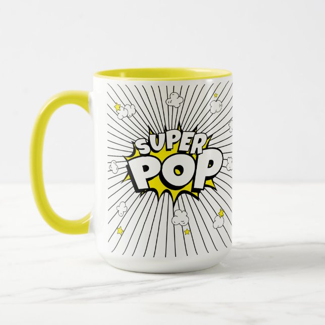 SUPER POP! 'Corny' Popcorn Pun  Mug (Left)
