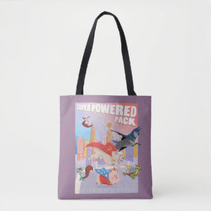 Super Powered Pack Metropolis Illustration Tote Bag