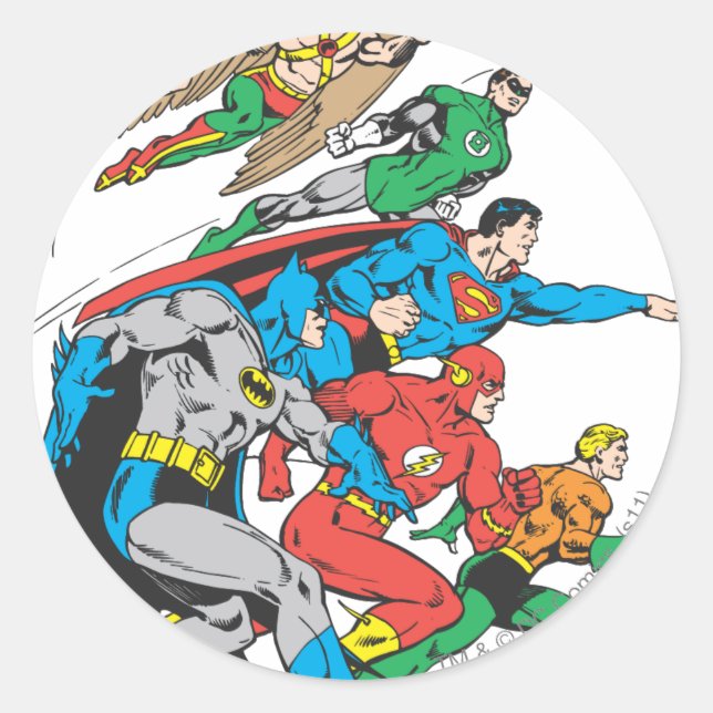 Super Powers™  Collection 12 Classic Round Sticker (Front)