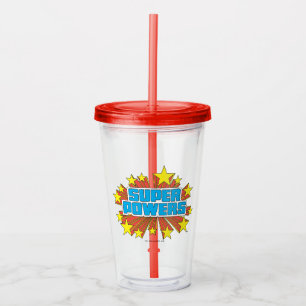 Super Powers™ Logo Blue Acrylic Tumbler