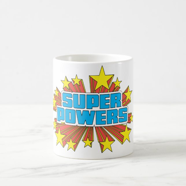 Super Powers™  Logo Blue Coffee Mug (Center)
