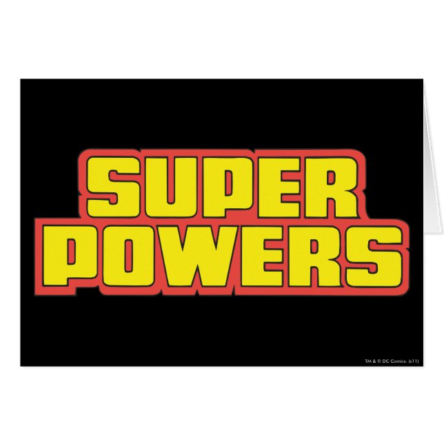 Super Powers™  Logo Yellow (Front Horizontal)