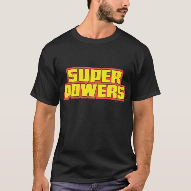 Super Powers™  Logo Yellow T-Shirt (Front)