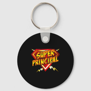 Super Principal Back To School Educational Superhe Key Ring