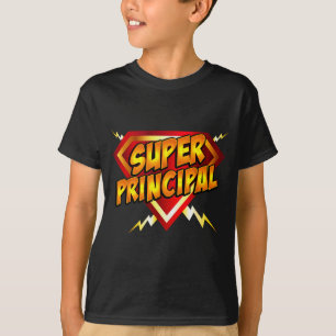 Super Principal Back To School Educational Superhe T-Shirt