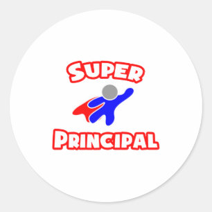 Super Principal Classic Round Sticker