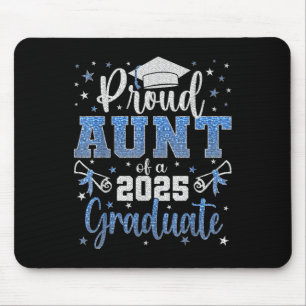 Super Proud Aunt Of 2025 Graduate Senior Graduatio Mouse Pad