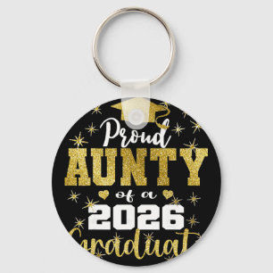 Super Proud Aunty Of 2026 Graduate Senior Graduati Key Ring