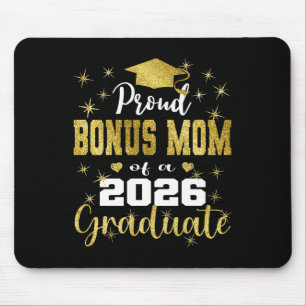 Super Proud Bonus Mum Of 2026 Graduate Graduation Mouse Pad