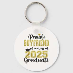 Super Proud Boyfriend Of 2025 Graduate Graduation Key Ring