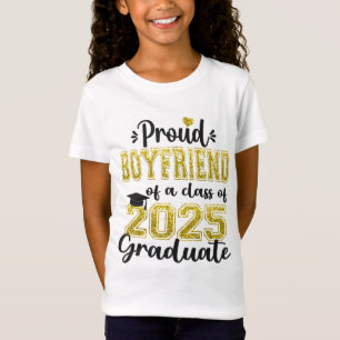 Super Proud Boyfriend Of 2025 Graduate Graduation T-Shirt