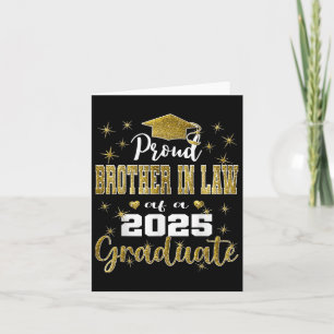 Super Proud Brother In Law Of 2025 Graduate Gradua Card