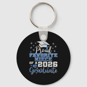 Super proud favourite niece of 2026 graduate senio key ring