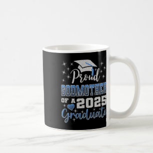 Super Proud Godmother Of 2025 Graduate Awesome Fam Coffee Mug