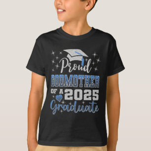 Super Proud Godmother Of 2025 Graduate Awesome Fam T-Shirt