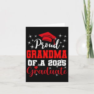 Super Proud Grandma Of 2025 Graduate Graduation Fa Card