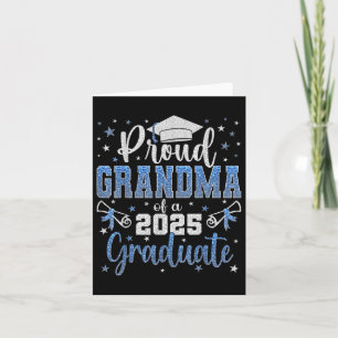 Super Proud Grandma Of 2025 Graduate Graduation Fa Card