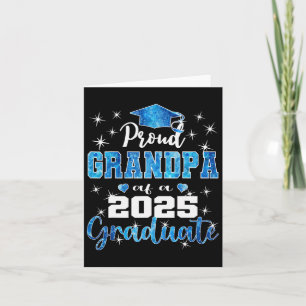 Super Proud Grandpa Of 2025 Graduate Graduation Fa Card