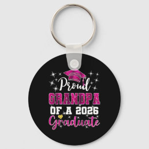 Super Proud Grandpa Of 2026 Graduate Graduation Fa Key Ring