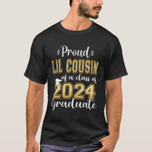 Super Proud Little Cousin Of 2024 Graduate Awesome T-Shirt