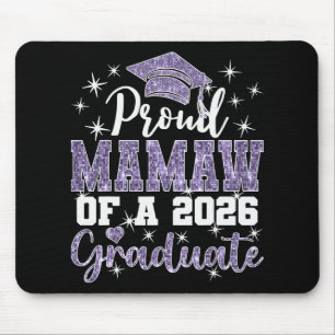 Super Proud Mamaw Of 2026 Graduate Senior Graduati Mouse Pad