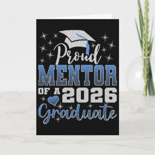 Super Proud Mentor Of 2026 Graduate Senior Graduat Card