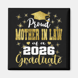 Super Proud Mother In Law Of 2026 Graduate Graduat Magnet
