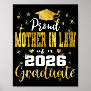 Super proud mother in law of 2026 graduate poster
